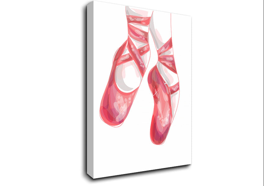 Ballerina Shoes 2 Canvas Wall Art