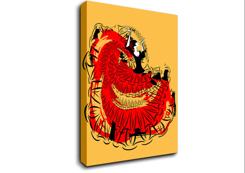 Flamenco 3 Canvas Wall Art