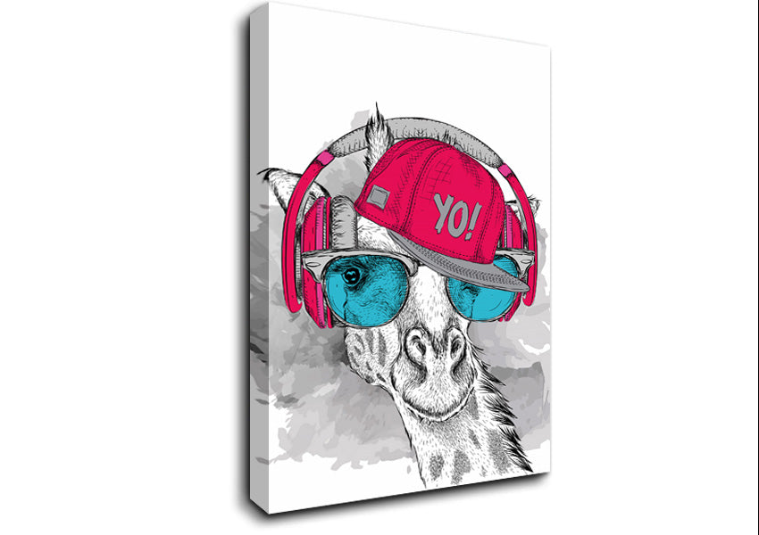 Gordon The GiraffeA Canvas Wall Art