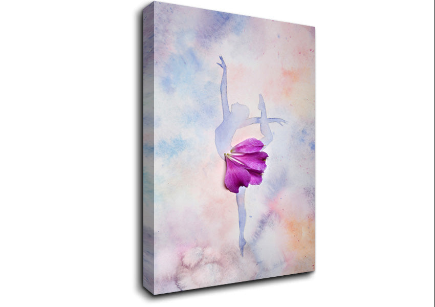 Pink Ballerina 3 Canvas Wall Art