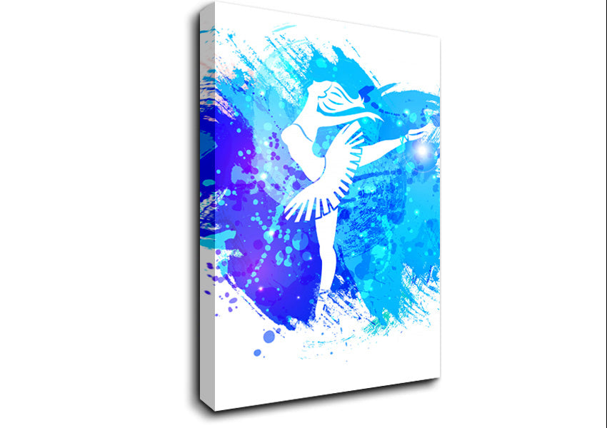 Blue Ballerina 9 Canvas Wall Art