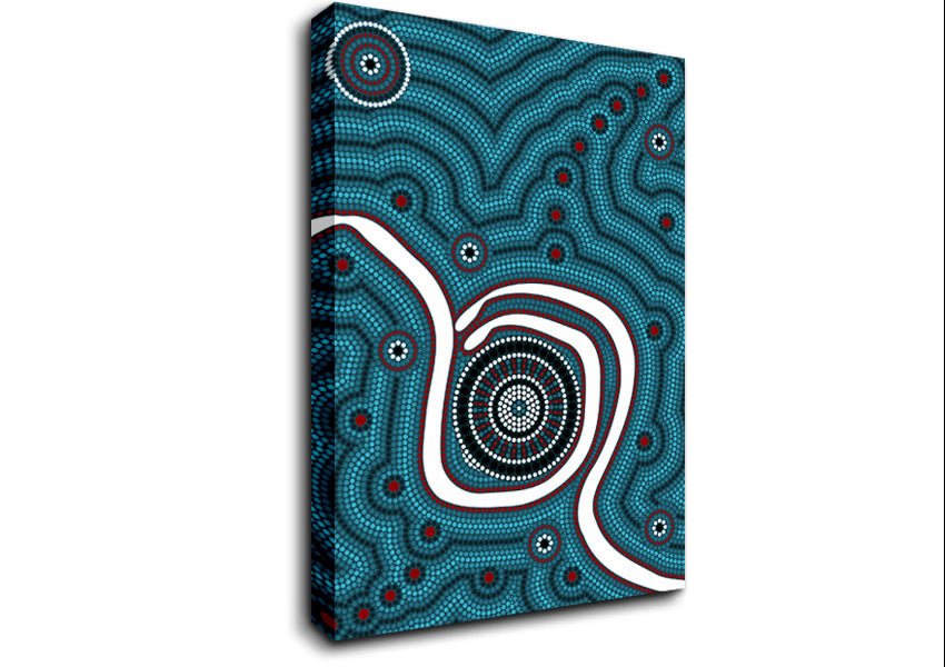 Aboriginal Pattern 1 Canvas Wall Art
