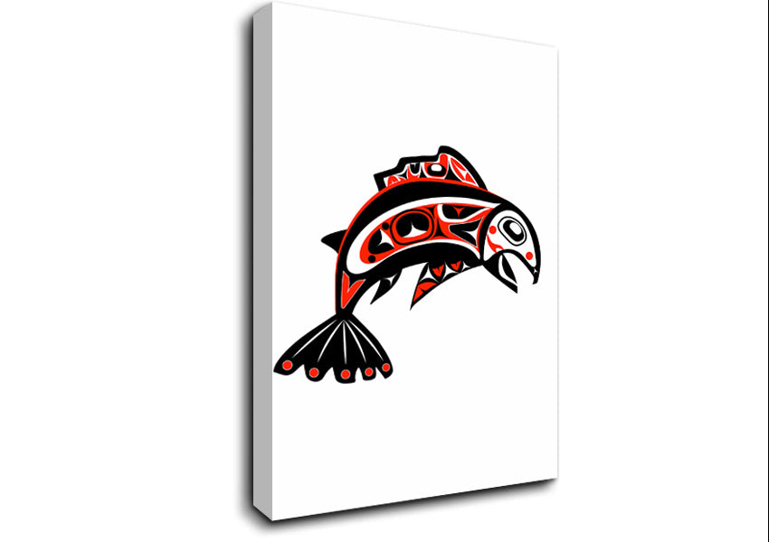 Mayan Fish Canvas Wall Art
