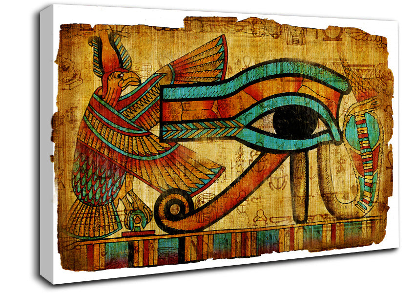 Egyptian The Eye Of Horus Canvas Wall Art