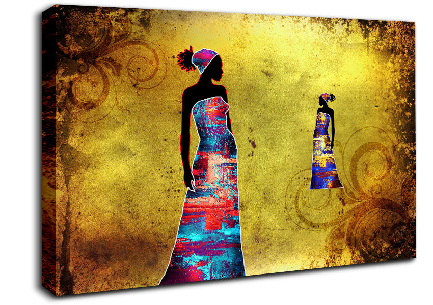 African Tribal Art 4 Canvas Wall Art