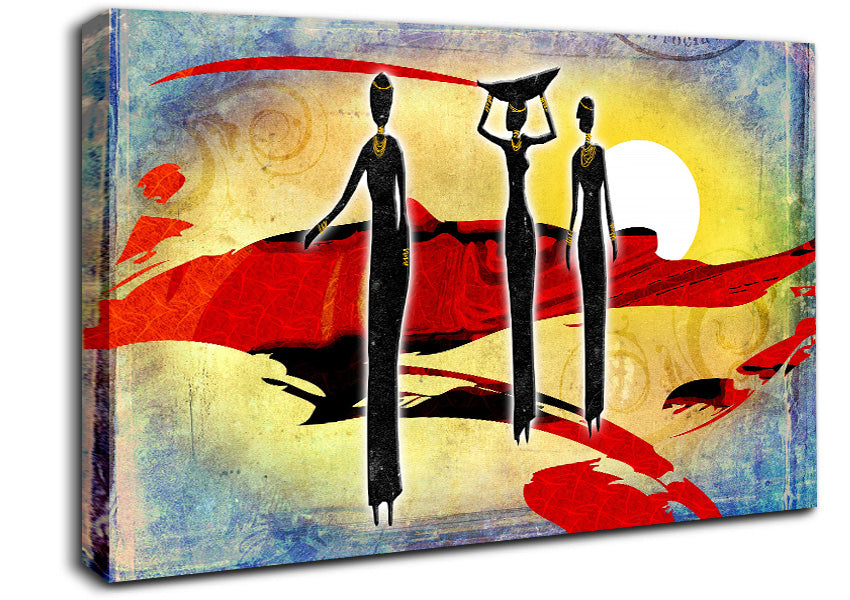 African Tribal Art 6 Canvas Wall Art