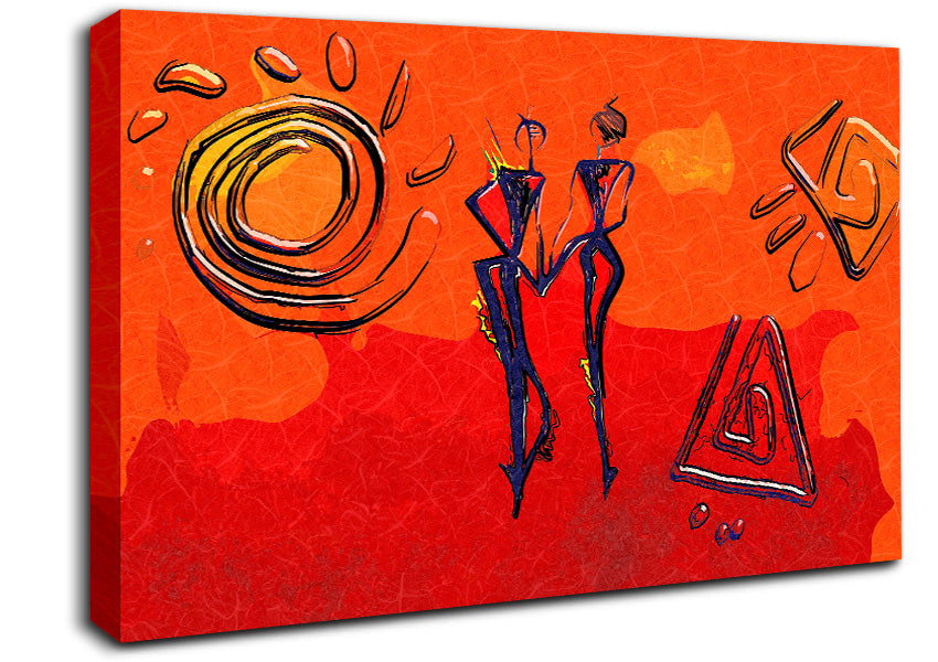 African Tribal Art 8 Canvas Wall Art