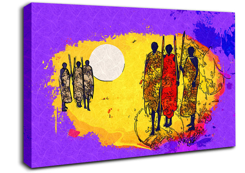 African Tribal Art 12 Canvas Wall Art
