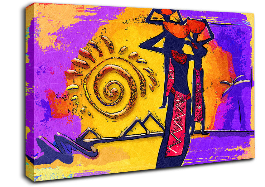 African Tribal Art 13 Canvas Wall Art