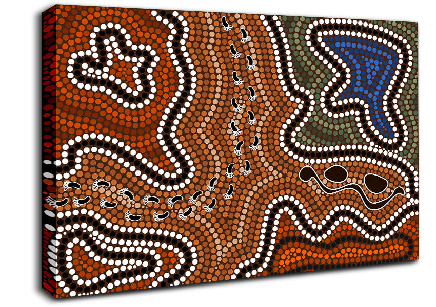 Aboriginal Pattern 5 Canvas Wall Art