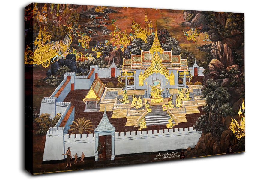 Indian Temple Canvas Wall Art