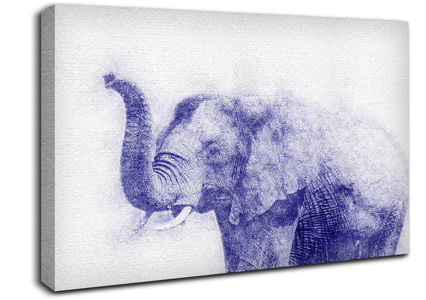 Beautiful Indian Elephant Canvas Wall Art