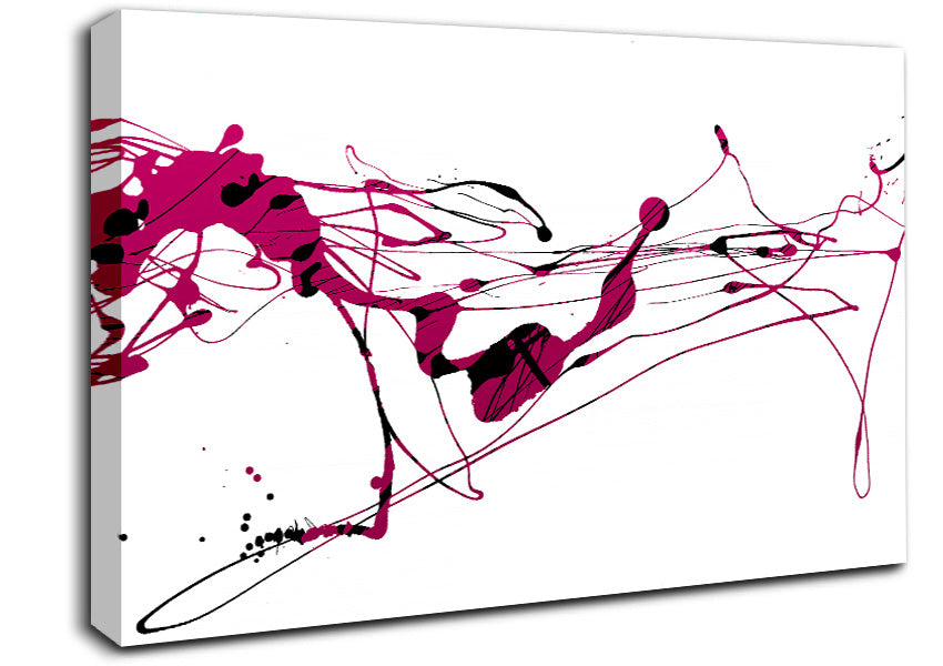 Movement Of PinkAb Canvas Wall Art