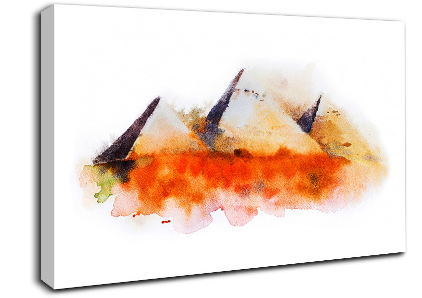 Egyptian Pyramids 2 Canvas Wall Art