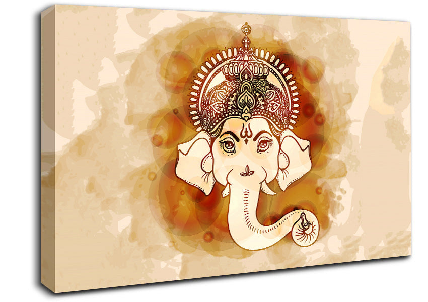 Hindu God Ganesha 6 Canvas Wall Art
