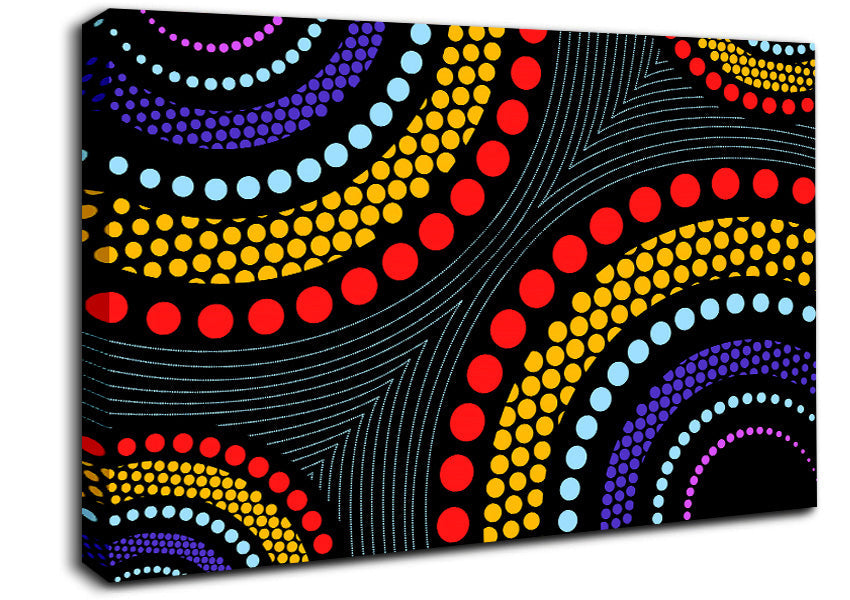 Aboriginal Pattern 11 Canvas Wall Art
