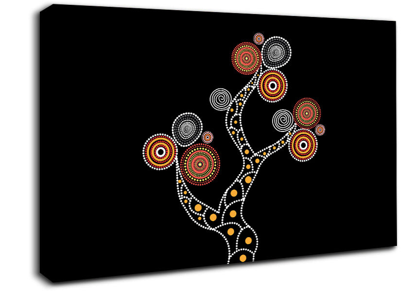 Aboriginal Tree 1 Canvas Wall Art