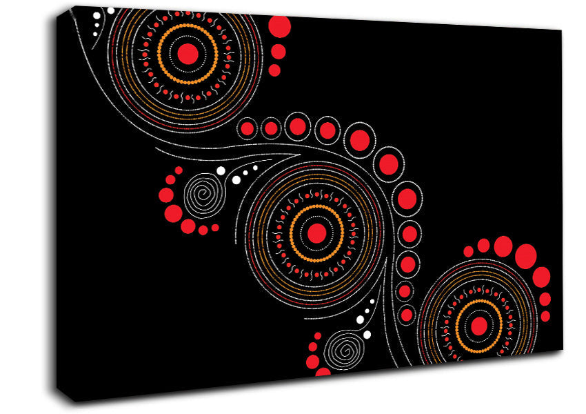 Aboriginal Pattern 12 Canvas Wall Art