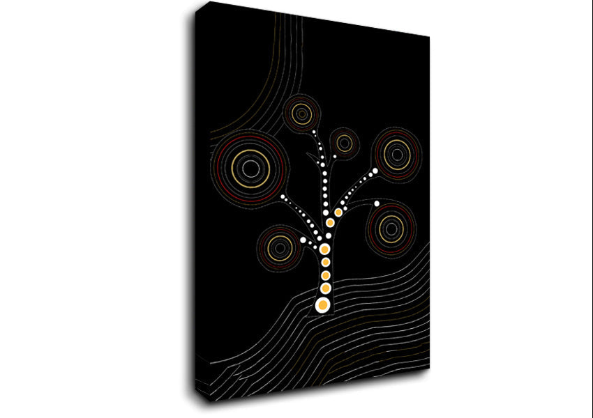Aboriginal Tree 2 Canvas Wall Art