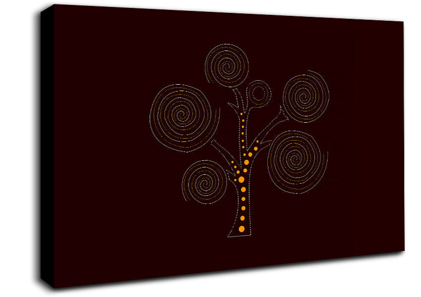 Aboriginal Tree 3 Canvas Wall Art