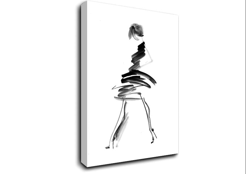 Little Black Dress 2 Canvas Wall Art