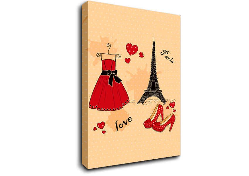 Paris With Love Canvas Wall Art