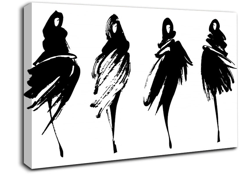 The Black Cloak Canvas Wall Art