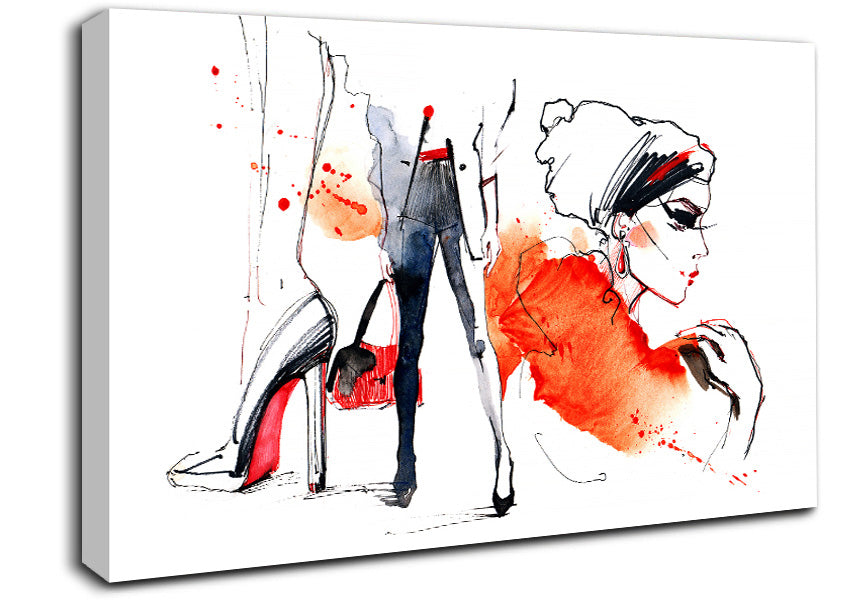 Shoes Bag Done 2 Canvas Wall Art