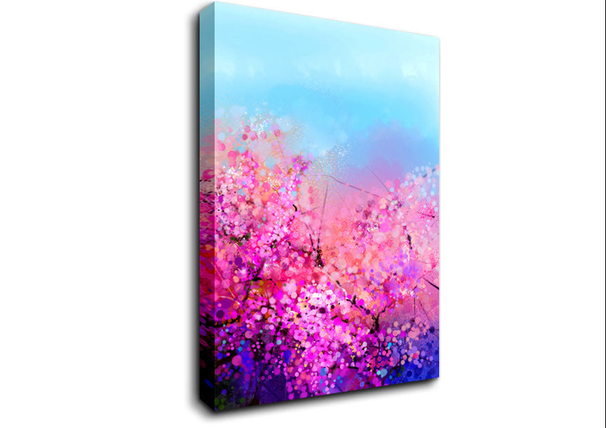 Pink Petal Madness Canvas Wall Art