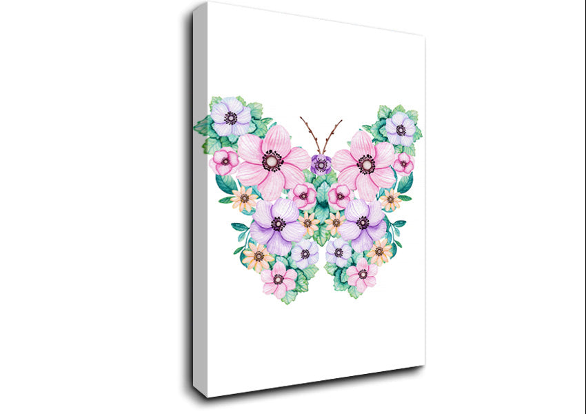 Butterfly Petals Canvas Wall Art