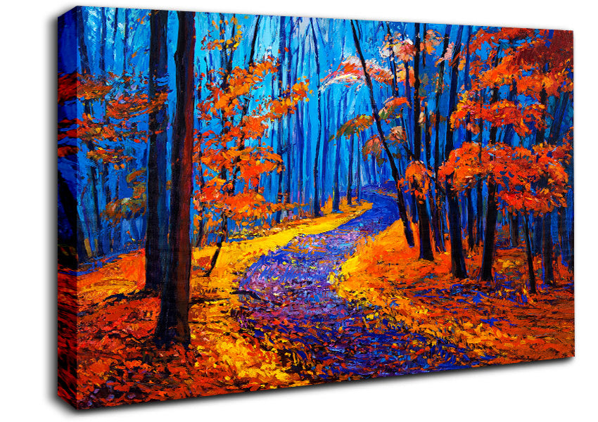 Stunning Autumn Walk Canvas Wall Art