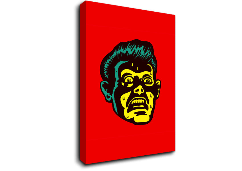 Face Of Horror Canvas Wall Art
