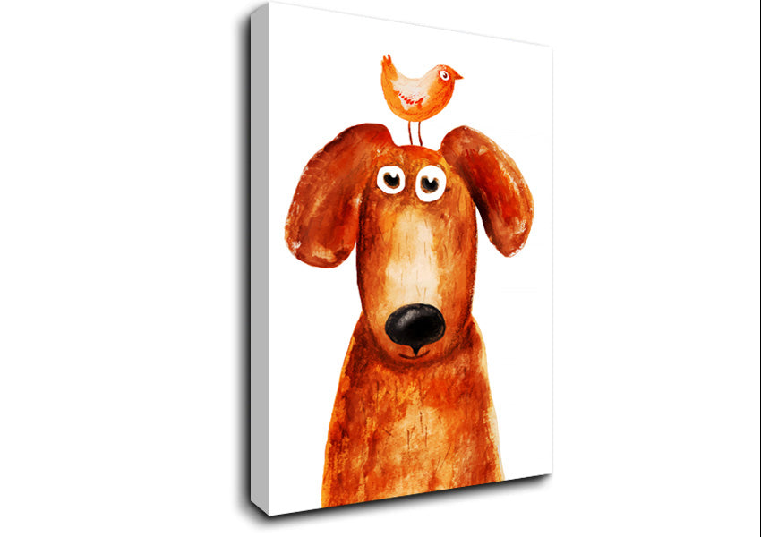 Wheres The Bird Dog Canvas Wall Art