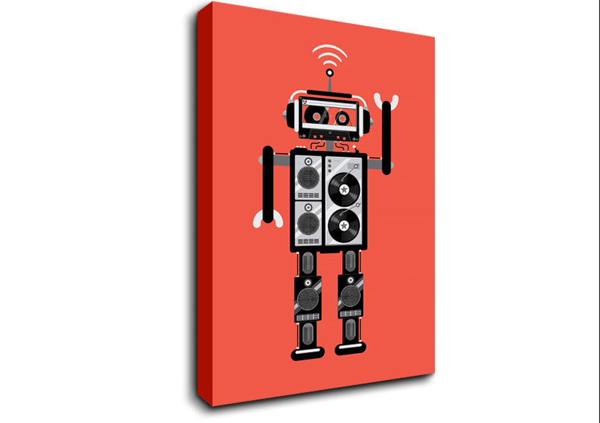 Robot Dance Canvas Wall Art