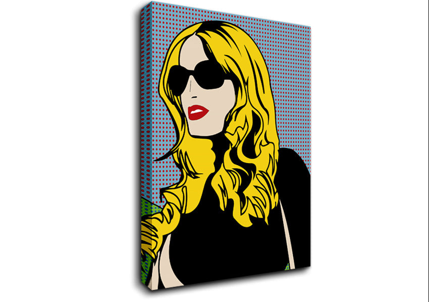 Cartoon Woman Canvas Wall Art