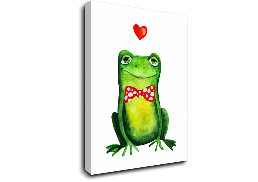 Frog Love Canvas Wall Art
