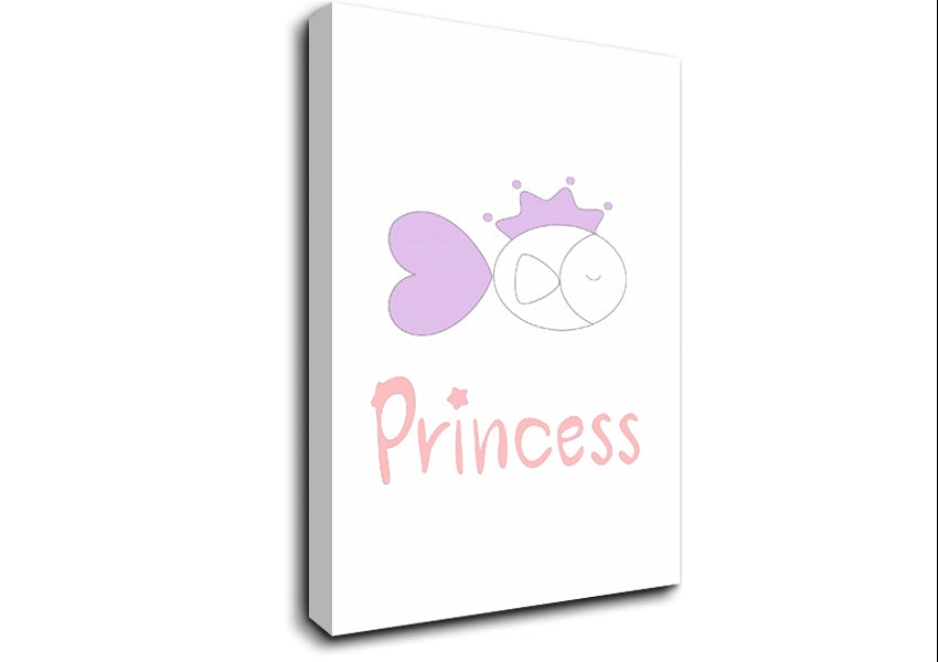Princess Fish Canvas Wall Art