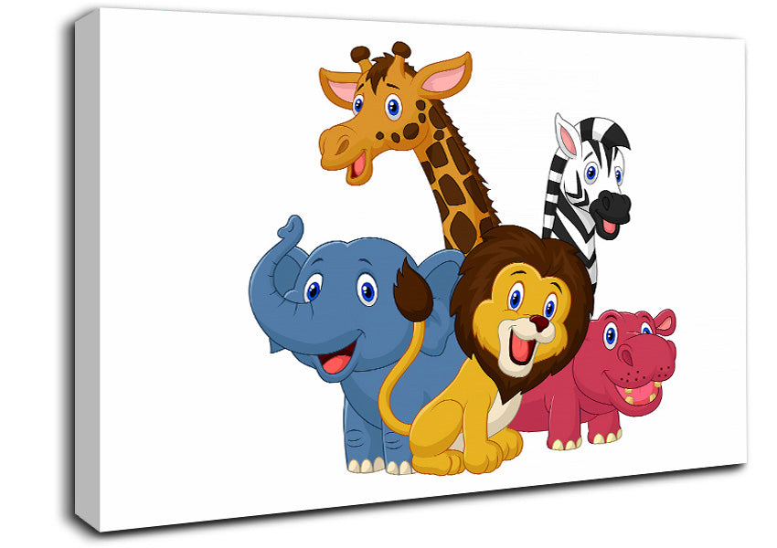 Jungle Friends 2 Canvas Wall Art