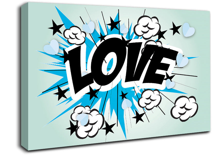 Love Pow Canvas Wall Art