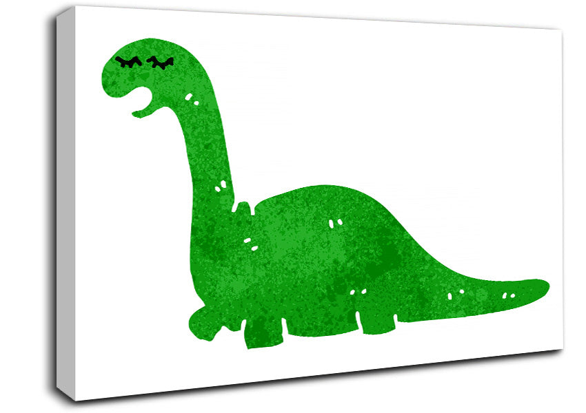 Dinosaur Talking Canvas Wall Art