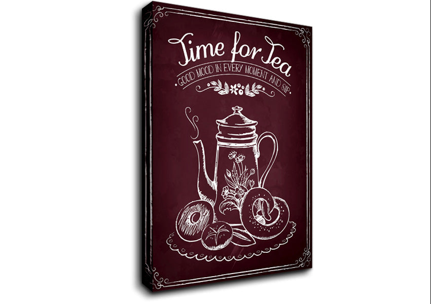 Time For Tea 3 Canvas Wall Art