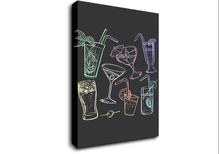 Cocktail Party 2 Canvas Wall Art