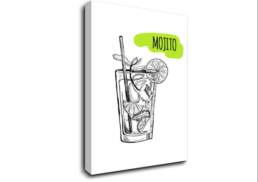 Mojito Cocktail 2 Canvas Wall Art