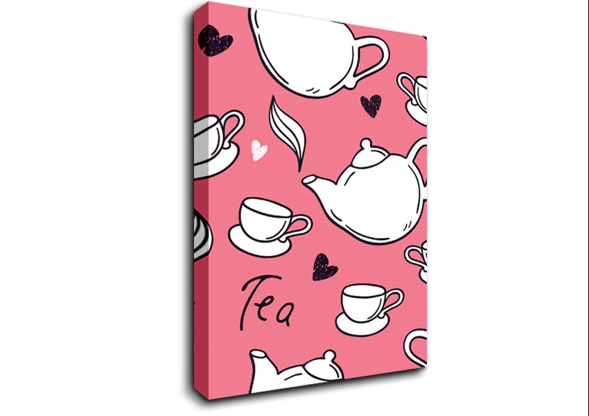 Love Of Tea Canvas Wall Art