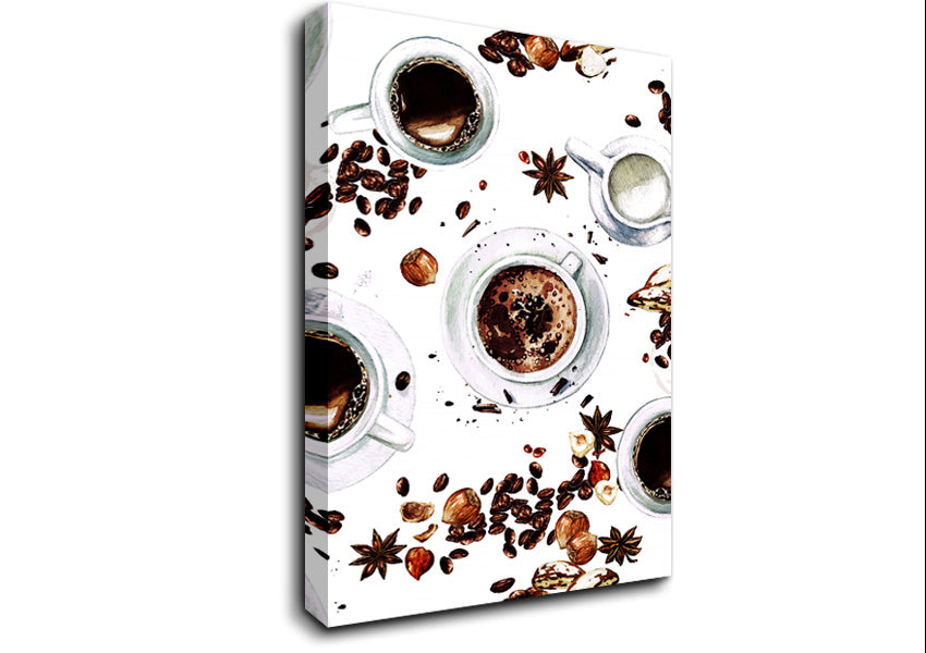 Coffee Spices Canvas Wall Art