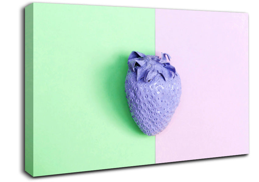 Purple Strawberry Canvas Wall Art