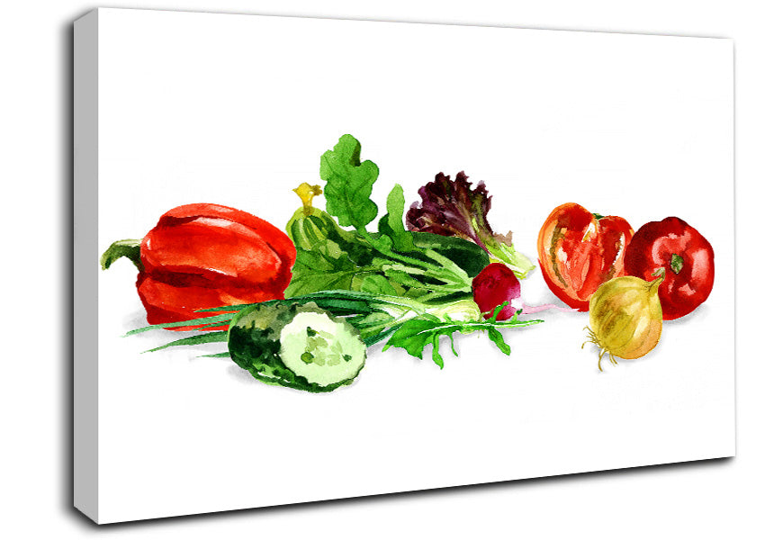 Salad Selection 1 Canvas Wall Art