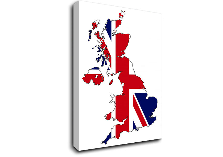 United Kingdom Flag 3 Canvas Wall Art