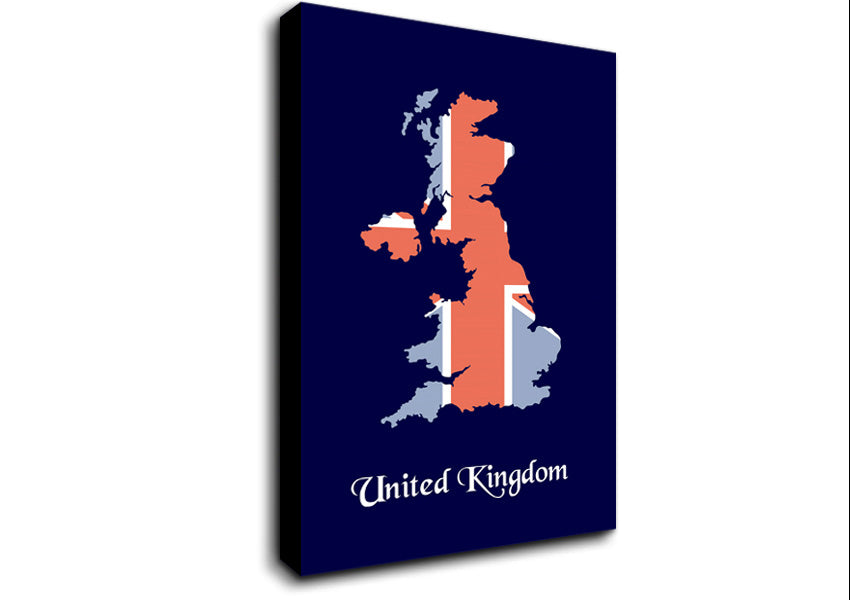 United Kingdom Flag 1 Canvas Wall Art