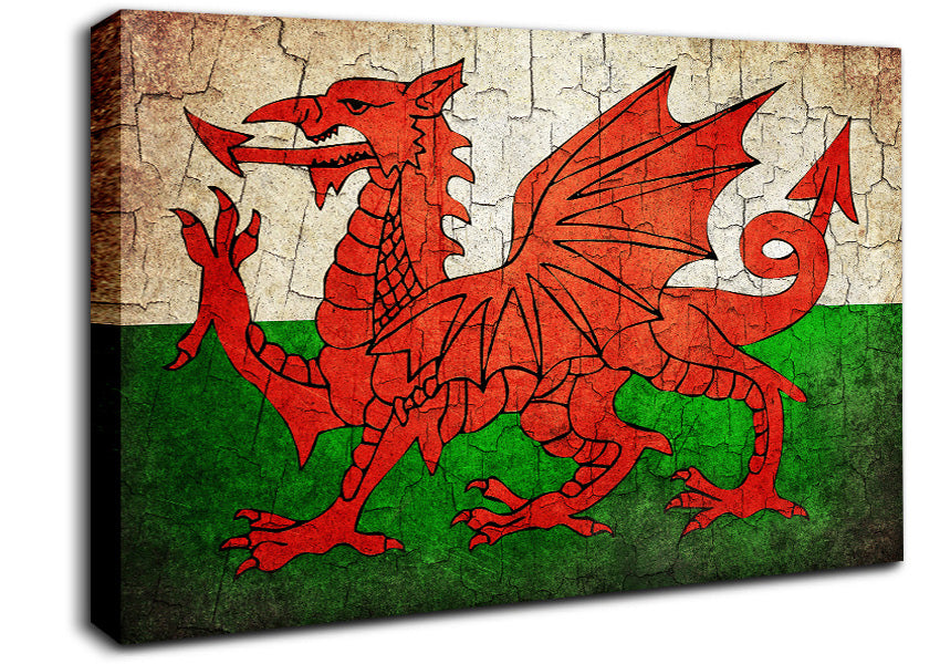 Welsh Dragon 2 Canvas Wall Art